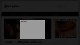 What Rosiehuntingtonwhiteley.net website looked like in 2014 (9 years ago)