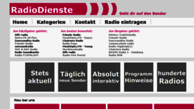 What Radiodienste.de website looked like in 2014 (9 years ago)