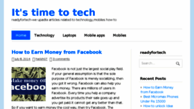 What Readyfortech.com website looked like in 2015 (9 years ago)