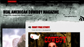 What Realamericancowboymagazine.com website looked like in 2015 (9 years ago)