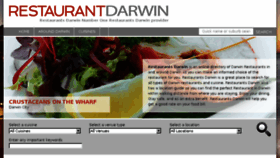 What Restaurantsdarwin.com website looked like in 2015 (9 years ago)