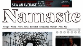 What Revistanamaste.com website looked like in 2015 (9 years ago)