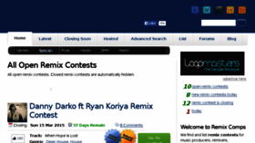 What Remixcomps.com website looked like in 2015 (9 years ago)