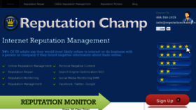 What Reputationchamp.com website looked like in 2015 (9 years ago)