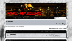 What Rrc-raiders.com website looked like in 2015 (9 years ago)