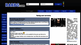 What Rarbgmirror.com website looked like in 2015 (9 years ago)