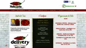 What Restaurantemalagueta.com.br website looked like in 2015 (9 years ago)