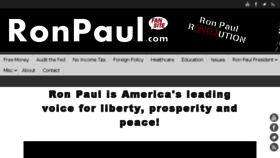 What Ronpaul2008.com website looked like in 2015 (9 years ago)