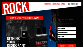 What Rockdeodorant.com website looked like in 2015 (9 years ago)