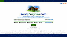 What Realtybargains.com website looked like in 2015 (9 years ago)