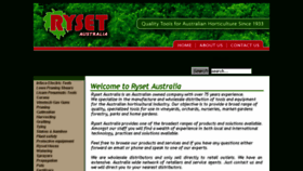What Ryset.com website looked like in 2015 (9 years ago)