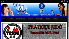 What Radiomassa.com.br website looked like in 2015 (9 years ago)