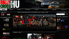 What Rallycross.hu website looked like in 2015 (9 years ago)
