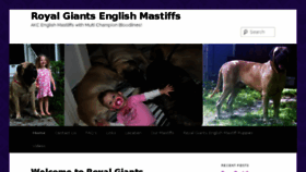 What Royalgiantsenglishmastiffs.com website looked like in 2015 (9 years ago)
