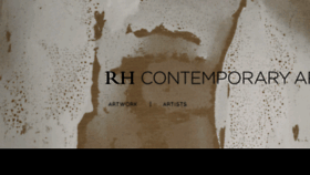 What Rhcontemporaryart.com website looked like in 2015 (9 years ago)