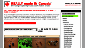 What Reallymadeincanada.info website looked like in 2015 (9 years ago)