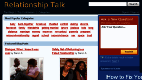 What Relationshiptalk.net website looked like in 2015 (9 years ago)