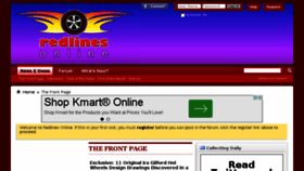 What Redlinesonline.com website looked like in 2015 (9 years ago)