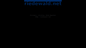 What Riedewald.net website looked like in 2015 (9 years ago)