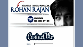 What Rohanrajan.com website looked like in 2015 (9 years ago)