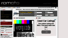 What Romoto.ro website looked like in 2015 (8 years ago)