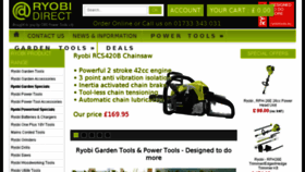 What Ryobi-direct.com website looked like in 2015 (9 years ago)