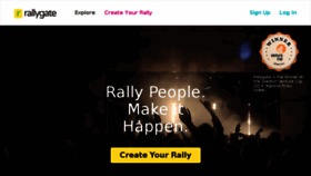 What Rallygate.com website looked like in 2015 (8 years ago)