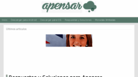 What Respuestasapensar.com website looked like in 2015 (8 years ago)