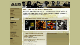 What Roots-archives.com website looked like in 2015 (8 years ago)