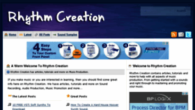 What Rhythmcreation.com website looked like in 2015 (8 years ago)