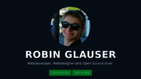 What Robinio.ch website looked like in 2015 (11 years ago)