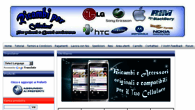 What Ricambipercellulari.it website looked like in 2015 (8 years ago)