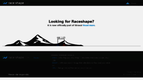 What Raceshape.com website looked like in 2015 (8 years ago)