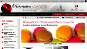 What Recreationculinaire.fr website looked like in 2015 (8 years ago)