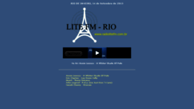 What Radiolitefm.com.br website looked like in 2015 (8 years ago)