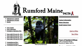 What Rumfordmaine.net website looked like in 2015 (8 years ago)