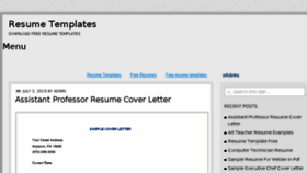 What Resumetemplatesite.info website looked like in 2015 (8 years ago)