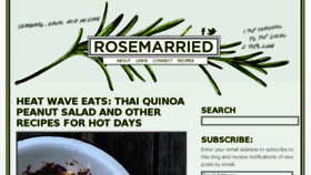What Rosemarried.com website looked like in 2015 (8 years ago)