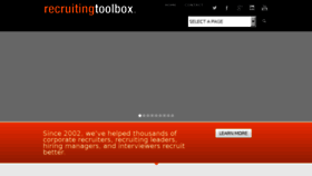 What Recruitingtoolbox.com website looked like in 2015 (8 years ago)