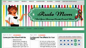 What Rudemom.com website looked like in 2015 (8 years ago)