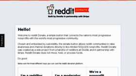 What Redditdonate.com website looked like in 2015 (8 years ago)