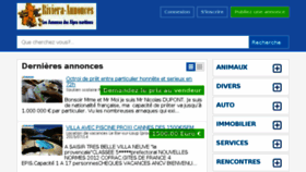 What Riviera-annonces.com website looked like in 2015 (8 years ago)