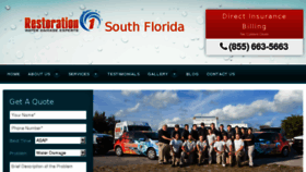 What Restoration1ofsouthflorida.com website looked like in 2015 (8 years ago)