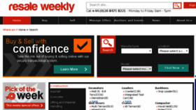 What Resaleweekly.com website looked like in 2015 (8 years ago)