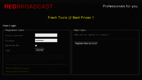 What Redbroadcast.net website looked like in 2015 (8 years ago)