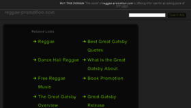 What Reggae-promotion.com website looked like in 2015 (8 years ago)