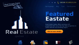What Real-estate-qatar.com website looked like in 2015 (8 years ago)