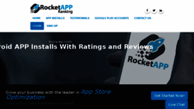 What Rocketappranking.com website looked like in 2015 (8 years ago)