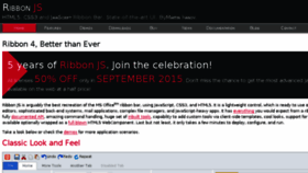 What Ribbonjs.com website looked like in 2015 (8 years ago)