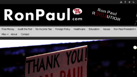 What Ronpaul2008.com website looked like in 2015 (8 years ago)